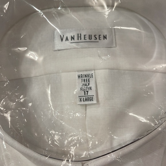 Van Heusen wrinkle free short sleeve button down shirt NWT - Picture 3 of 5